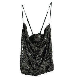 Sincerely Jules Sequined Dressy Party Tank Top Size L